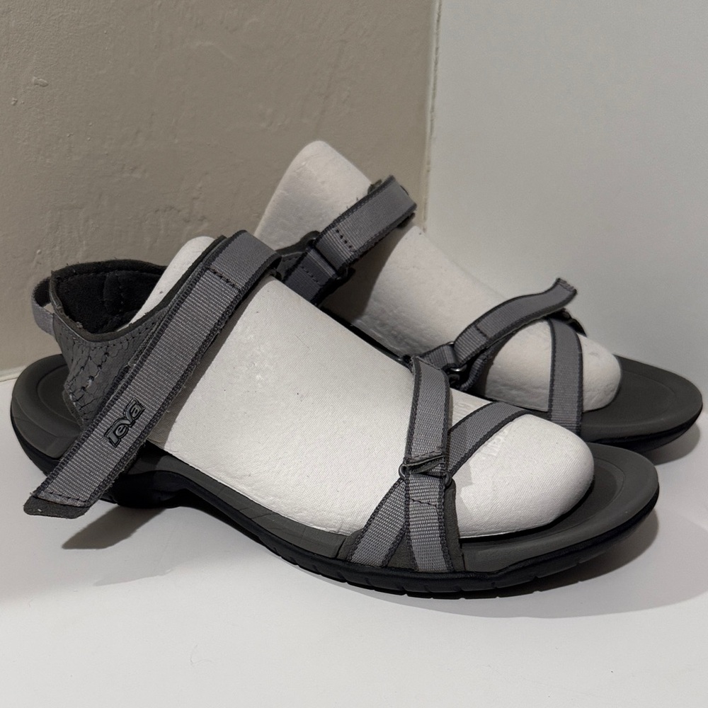 Teva Gray Strappy Outdoor Sandals
